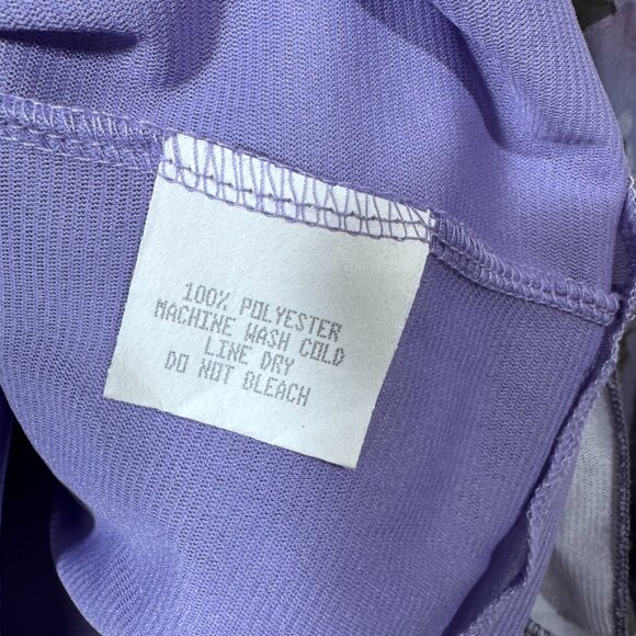 VTG Y2K Floral Mesh Top Blouse Womens Small Purple Fairy Romantic Phoebe - Picture 5 of 5